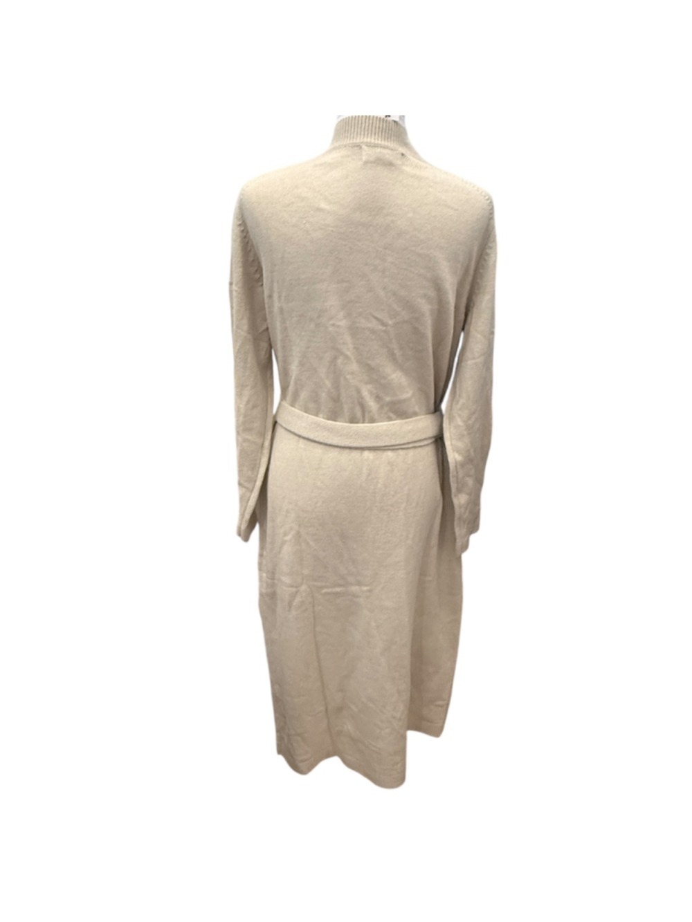 Banana Republic XL Wrap Midi Sweater Dress Transition Cream NWT - Picture 3 of 7
